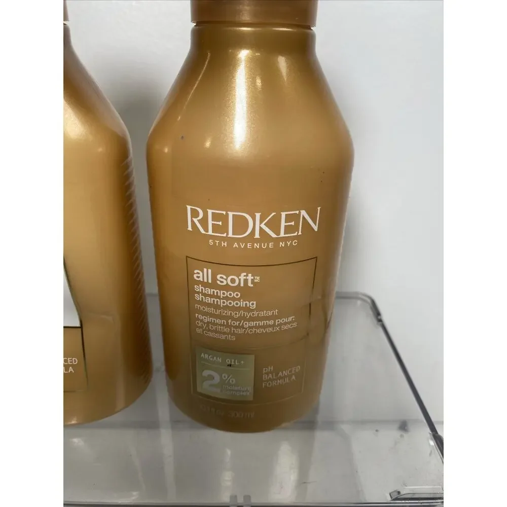 Redken all soft Set of One Shampoo & One Conditioner 10.1 Oz Each
